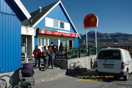 Cafe Crazy Daisy i Nuuk. Foto: Jógvan H. Gardar